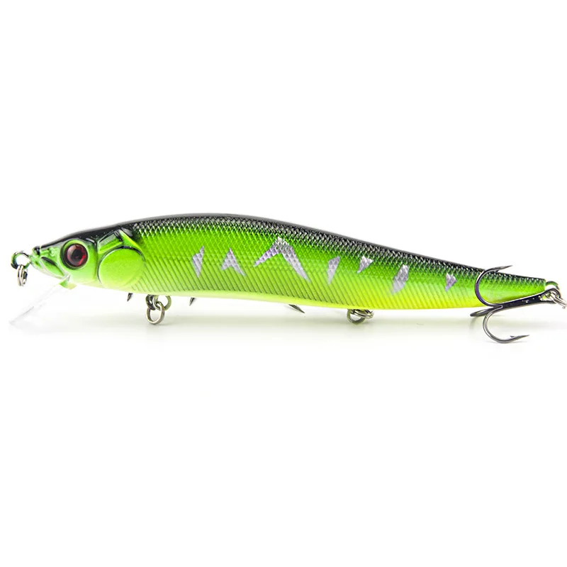 

Fishing Lure 14cm 23g Hard Plastic Minnow Plastic Artificial bait 3D Eyes Crankbait Lifelike Bait With Three Fishing Hooks