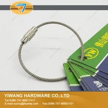 AliExpress высокого качества дешевый металлический провод из нержавеющей стали шнур для связки ключей брелок 10 шт. в комплекте Китай завод прямой