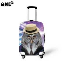 ONE2 new design Brand cartoon pattern elastic travel luggage cover for 22 26 inch suitcase transparent