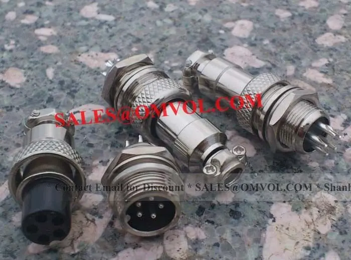 GX12 5pin круговой разъем, Диаметр: 12 мм