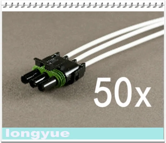 Longyue 50 шт. 3-способ женский comnector косичку погода обновления Провода Ремни 25 см Провода