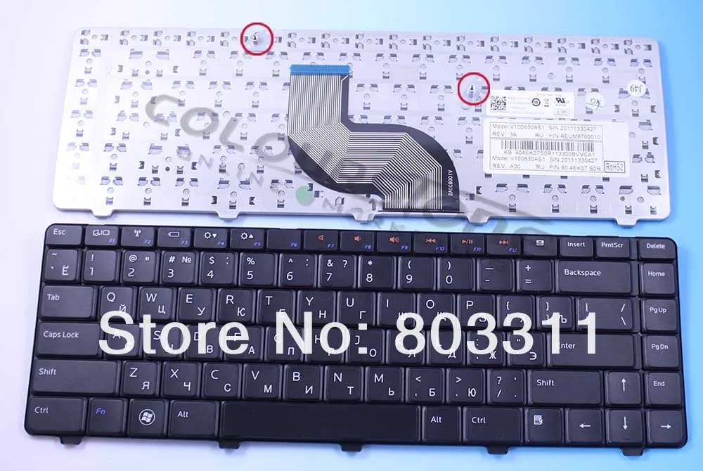 Клавиатуры для ноутбуков Dell Inspiron 14 В 14R N4010 N4020 N4030 N5030 клавиатура Русский клавиатуры
