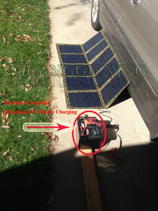 GGX ENERGY DIY Складная 120 Вт монокристаллическая солнечная панель как портативная ручка сумка для ноутбука/12 В батарея/Автомобильное зарядное устройство