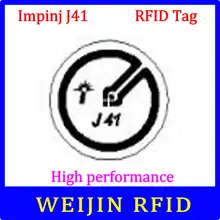 UHF RFID Метка Impinj J41 сухая инкрустация 915 МГц 900 МГц 868 МГц 860-960 МГц EPCC1G2 smart смарт-карта Пассивные RFID метки этикетка
