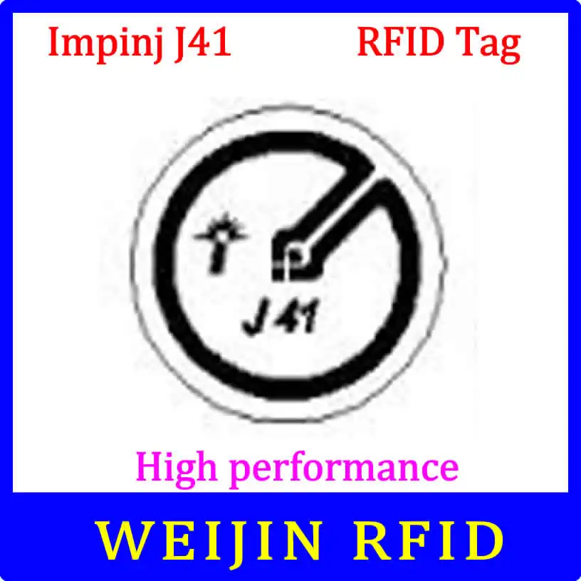 UHF RFID Метка Impinj J41 сухая инкрустация 915 МГц 900 868 860 960 EPCC1G2 ISO18000 6C смарт карта