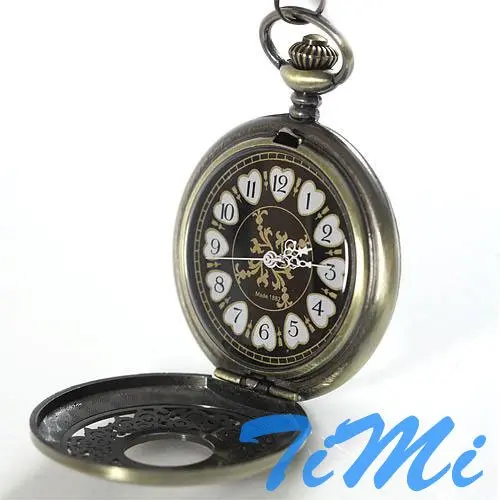 Archaized карманные часы Медь изысканный Дизайн сбор кулон часы