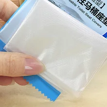 10Pcs/Lot Travel Safety Plastic Disposable Toilet Seat Cover
