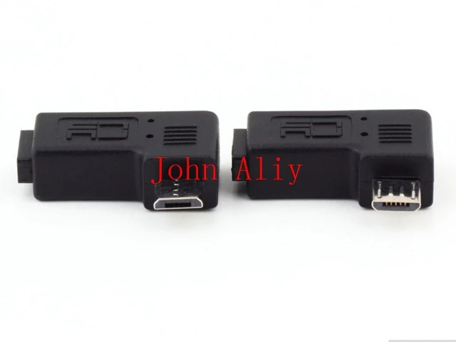 Micro usb Мужской к Micro USB Женский 90 270 градусов угловой Конвертер Разъем синхронизации данных зарядное устройство адаптер для планшетов телефонный кабель