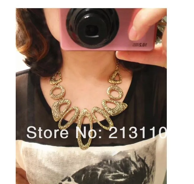 Фьюжн золотой цвет Chocker костюм ожерелье старинные ювелирные изделия для женщин Новое поступление