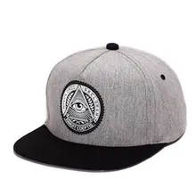 Классический 5 панели snapback хлопка 3D Бог глаза пластиковые патч мужские плоским краев бейсболка хип-хоп шляпа и кепка для мужчины и женщины