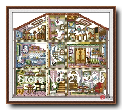 CS-068WM cross stitch kit set embroidery Victorian Dollhouse.jpg_.webp