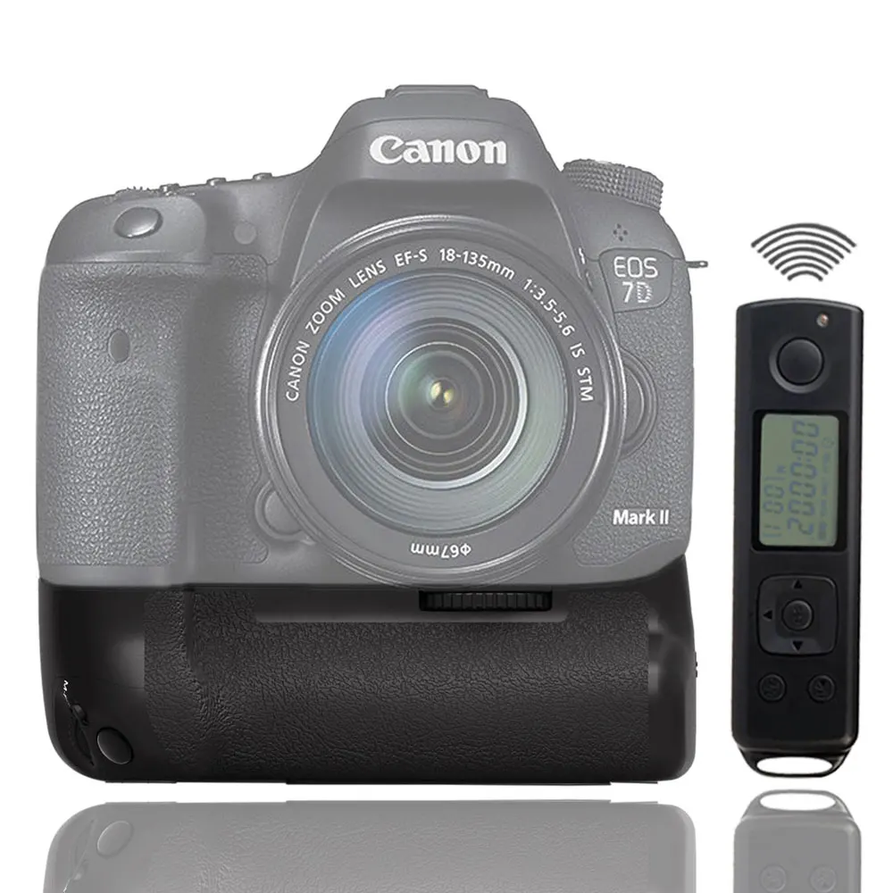 Meike MK-7DR II с 2 шт. LP-E6 Аккумуляторы для Canon EOS 7D Mark II 7DII камера Встроенный 2,4G беспроводной пульт дистанционного управления как BG-E16