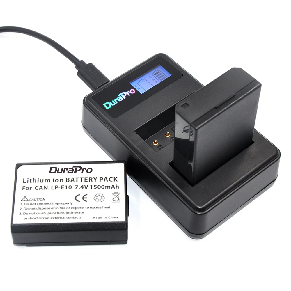 2 шт. LP-E10 LP E10 LPE10 батареи+ USB зарядное устройство для lcd дисплея для цифровой однообъективной зеркальной камеры Canon EOS 1100D 1200D поцелуй X50 X70 Rebel T3 T5 цифровой Камера