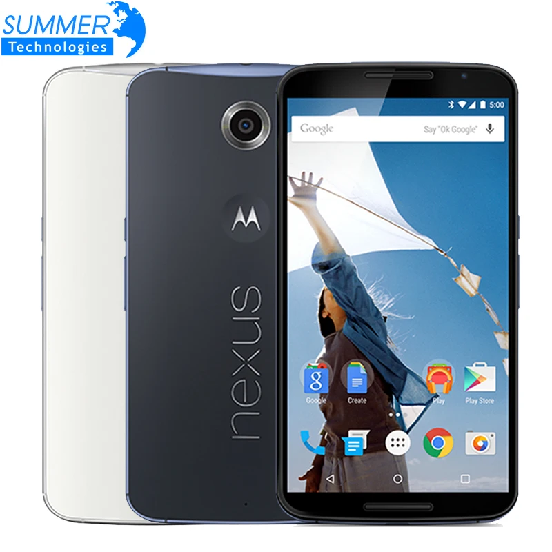 Оригинальный Motorola Google Nexus 6 xt1103/xt1100 мобильный телефон 4 ядра 3 ГБ Оперативная