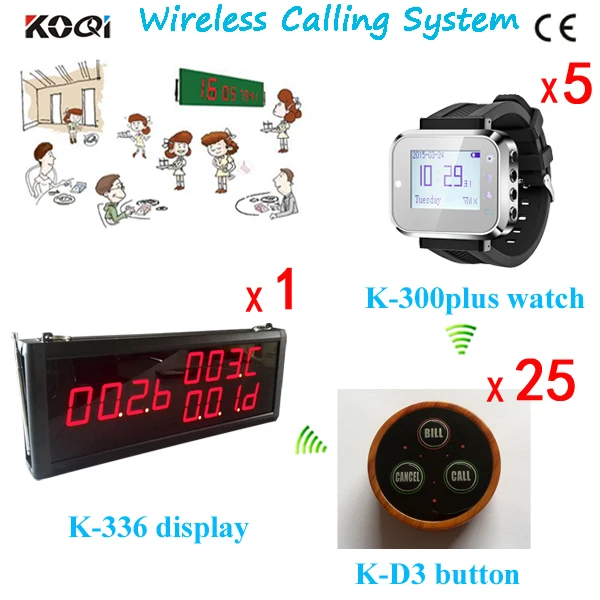

Ycall wireless Guest Paging System , Restaurant Buzzer Pager , Table Call Button