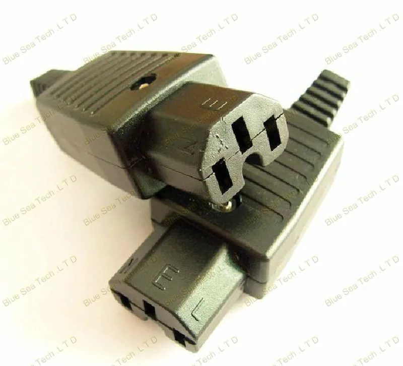 Бесплатная доставка; набор из 10 шт. IEC320-C13 Мощность разъем кабельного шнура C13 Женская штепсельная розетка PDU Мощность Съемная розетка, UPS