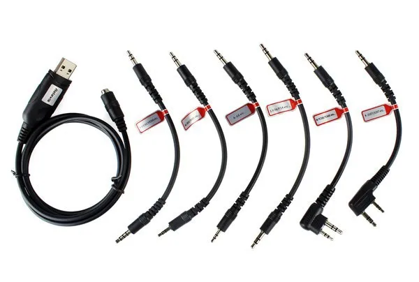 6 в 1 USB кабель для программирования YAESU BAOFENG UV-5R BF-888S для KENWOOD для Motorola для ICOM радио PUXING рация C9002A