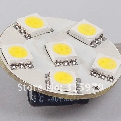 DHL/EMS FREE LED G4 bulb 6pcs 5050smd  wide volt AC/DC10-30V 1W side pin and back pin