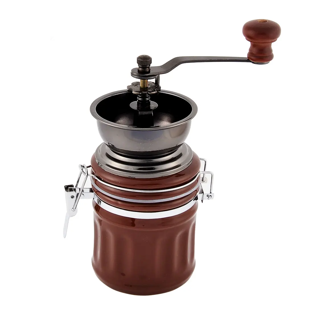 UXCELL Ceramic Retro Style Coffee Bean Hand Grinder Family Mini Flour