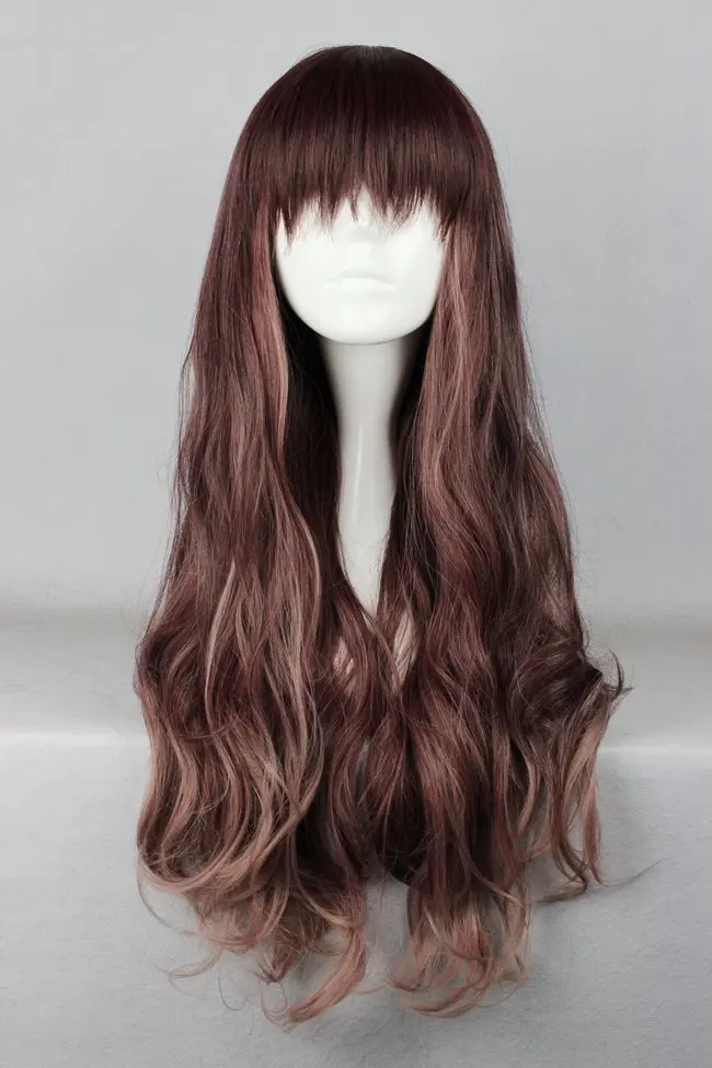 Mcoser 75 см Длинные Multi-Цвет Красивая Лолита парик Аниме парик