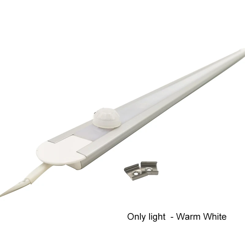 Warm white 50 см PIR датчик движения лампа кухня светодиодная подсветка под шкаф ночной Светильник индукция человеческого тела для шкафа DC 12 В белый/теплый белый - Испускаемый цвет: Warm white