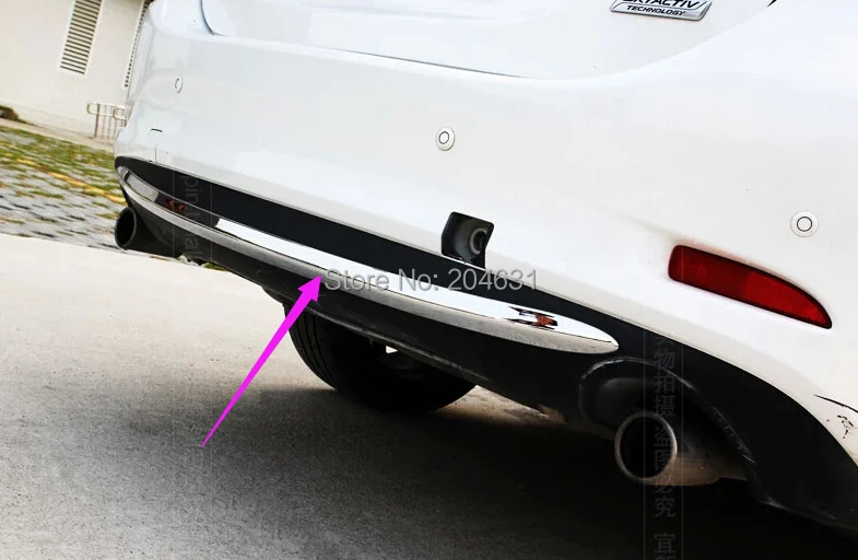 Для для Mazda 6 Atenza Специальный ABS хромированный задний бампер отделка полосы заднего бампера украшения