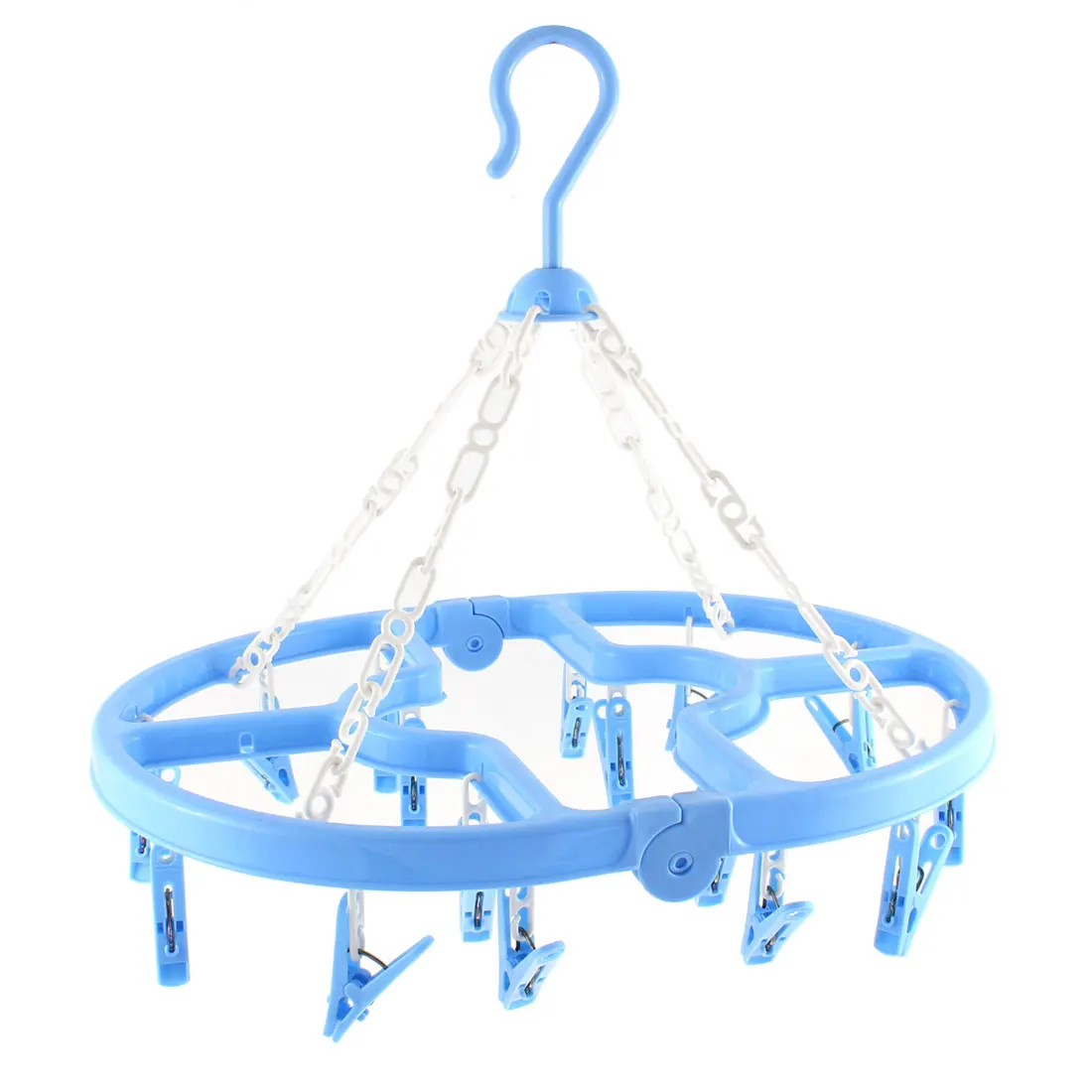UXCELL Laundry Storage Hanging Clothes Socks Dryer Hanger 16 Clips