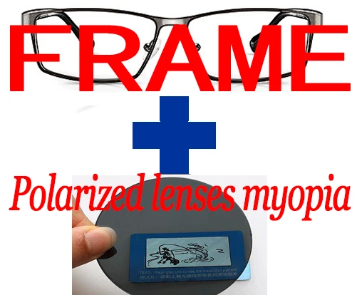 Gafas Tr90 ручной очки кадр с оптический близорукость линз Близорукость поляризационные фотохромные-1-1,25-1,5-1,75-6 - Цвет оправы: Polarized lens minus
