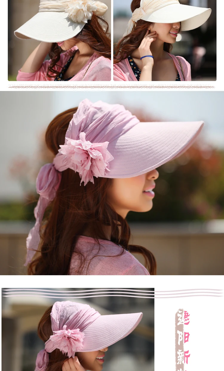 roll up широкополая шляпа, солнцезащитный козырек Для женщин мода складной цветок пляж большой шляпе леди Регулируемый складной солнце кепки