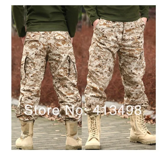 Камуфляж поле CS открытый брюки камуфляжные штаны брюки-мужчин тактические брюки ударить боевой военной подготовки брюки