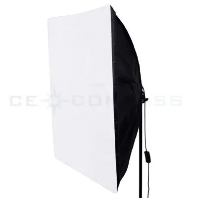 Фото Прямоугольник непрерывный софтбокс светильник ing Kit 4 шт. 50x70 см софтбокс 2 шт. светильник держатель Стенд Фото студийное оборудование комплект