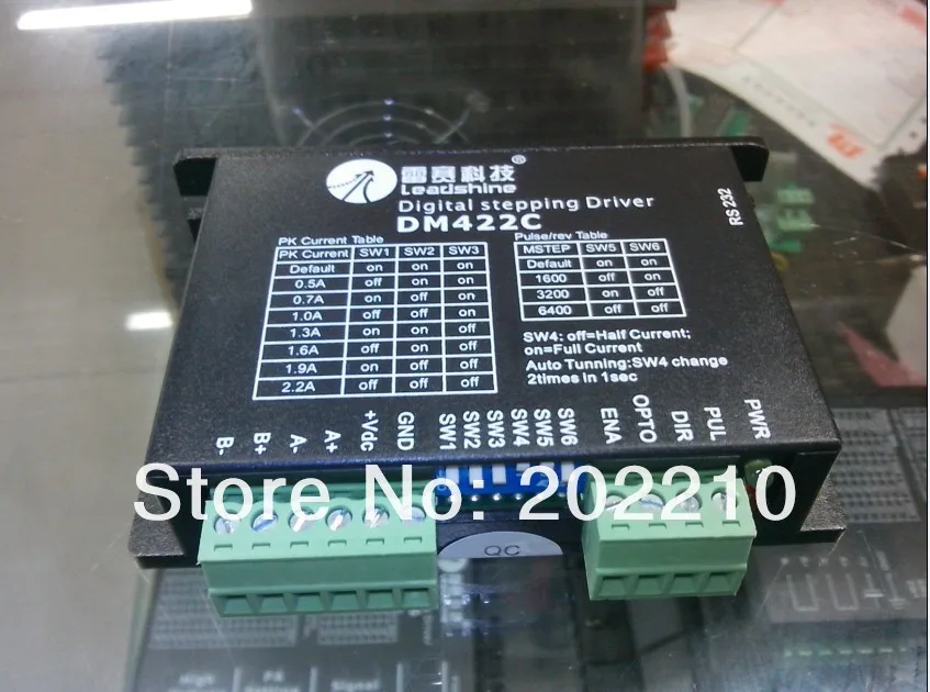 Leadshine ЧПУ шагомерная система привода DM422C+ шаговый двигатель 42HS03 nema17 из 0.3NM Набор Высокая производительность партия