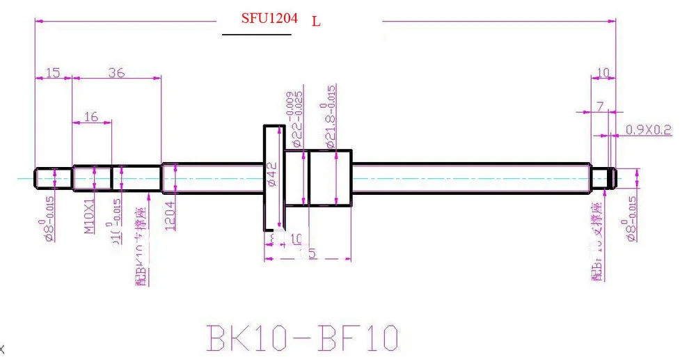 3 sets SBR16 рельсы+ 3 швп SFU1204+ 3 sets BK/BF10+ 3 муфты