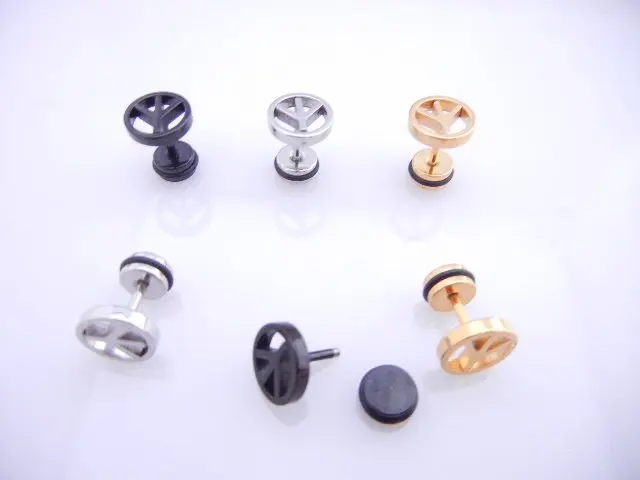 50 шт. Бесплатная пересылка Средства ухода за кожей Jewelry-стержня уха Поддельные беруш Иллюзия уха Туннели серьги