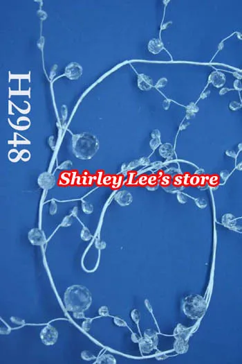 24pcs  X 6 ft Acrylic Crystal Garland Multi Sized Beaded Garland for Wedding  Cake Decoration+ (Free Shipping by Express)