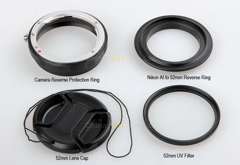Макро Камера объектив Обратный адаптер защиты набор для Nikon D80 D90 D3300 D3400 D5100 D5200 D5300 D5500 D7000 D7100 D7200 D5 D610