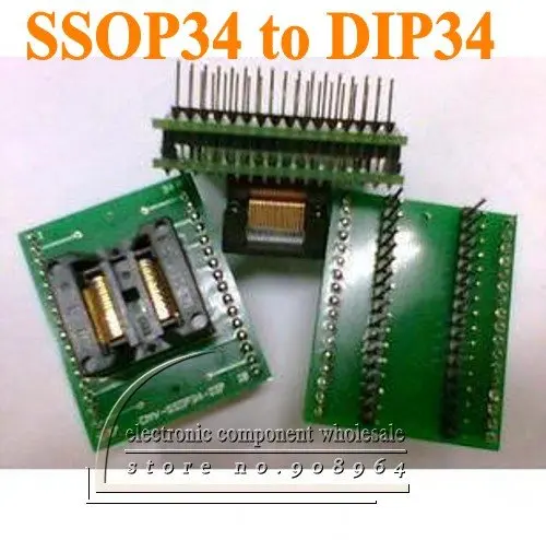 2 шт./лот SSOP34 к DIP34 программист IC адаптер разъем печатной платы