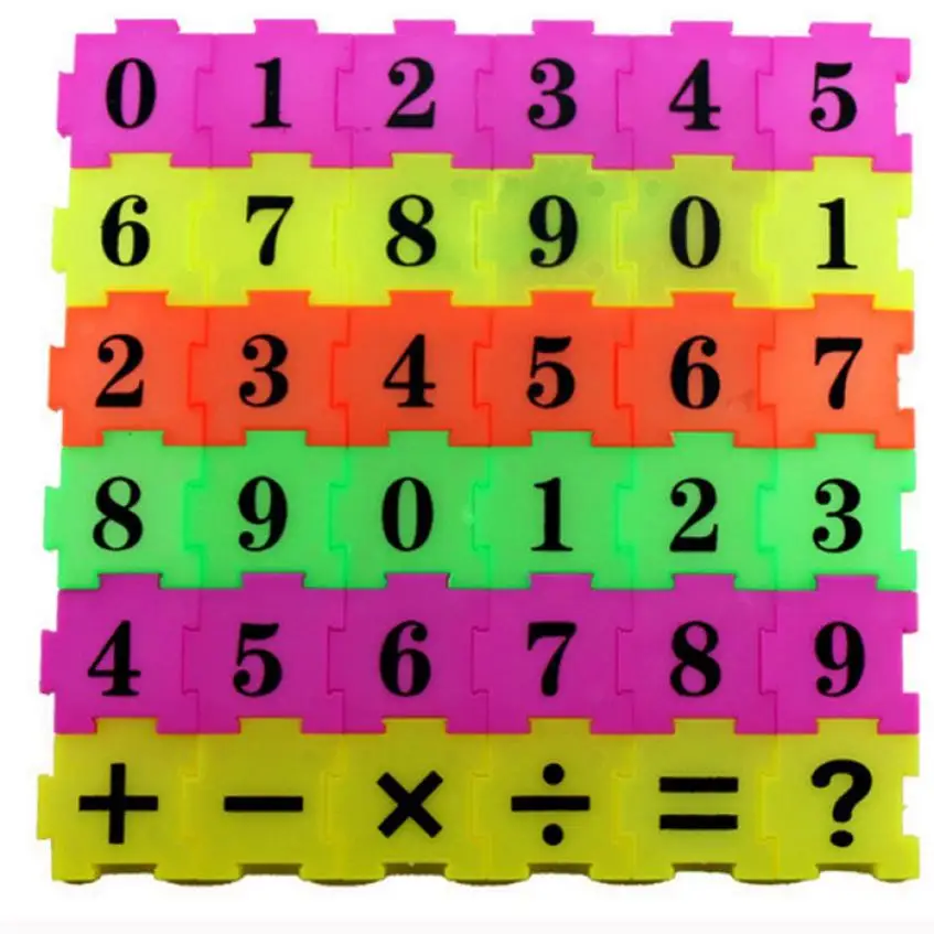 

Games For Kids Puzzle Eva Foam 36Pcs Numbers plus letters Puzzle Maths Educational For Kids Brinquedos Educativo Z06