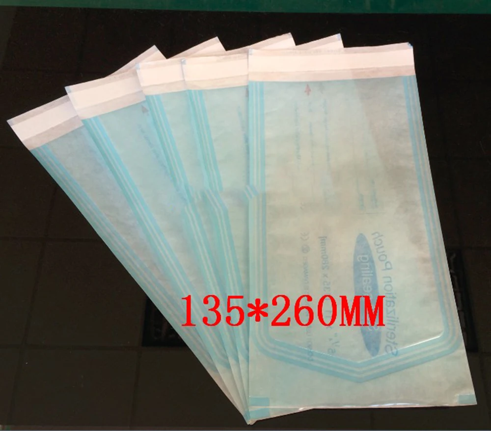 200 Pcs Dental Disinfection Sterilization Ziplock Bags of Sterile Self