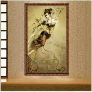 Вышивка пакет крестиком Apsaras Angel Character 11CT 125X79 см