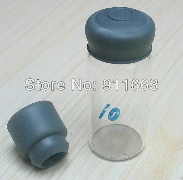10ml glass vial +rubber stopper 