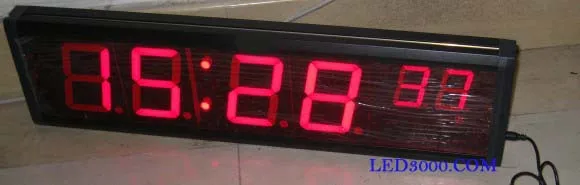 4 дюйма 6 цифр красный цвет привело часы (HIT6-4/2.3R)