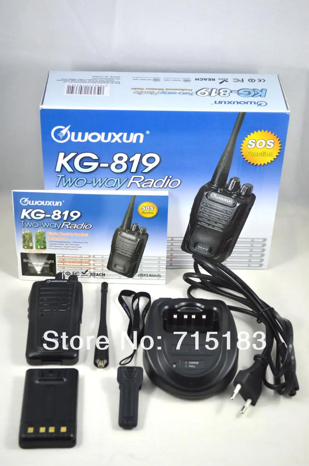 WOUXUN KG-819 UHF 400-470 MHz 4 W 16CH двухстороннее радио