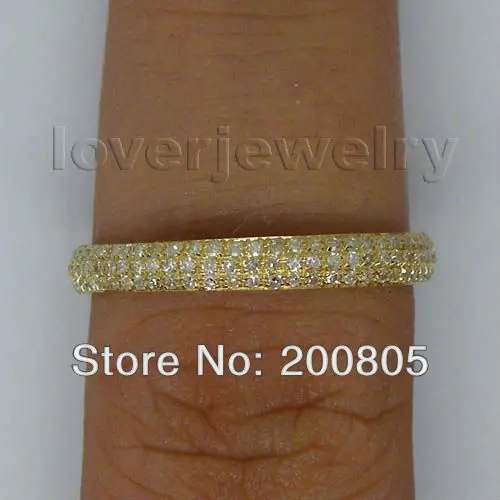 Лидер продаж, 0.67CT, винтажное Твердое 14K желтое золото, бриллиантовое обручальное кольцо для девушки, юбилей, хорошее ювелирное изделие, подарок SR0069
