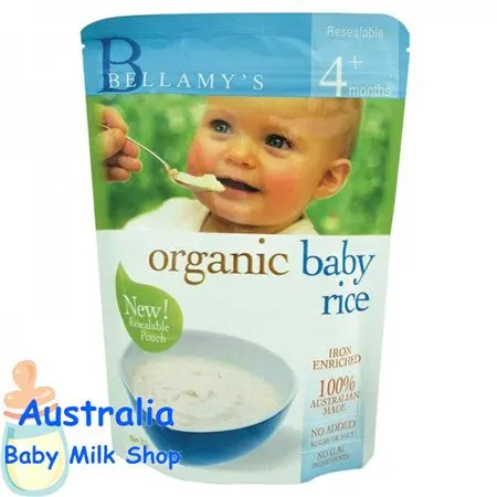 bellamy rice cereal