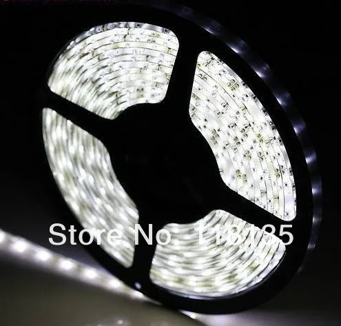 5 м/roll 300 LED SMD 5050 Светодиодные ленты холодный белый свет Водонепроницаемый гибкие домой Автомобильный украшения Бесплатная доставка