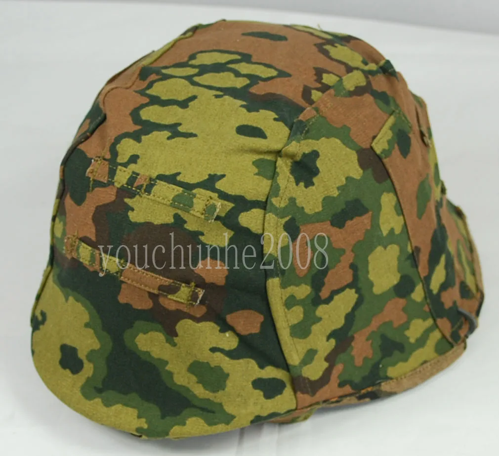 Второй мировой войны немецкий весной и осенью Дуб Camo M35 Реверсивный шлем Крышка-33103