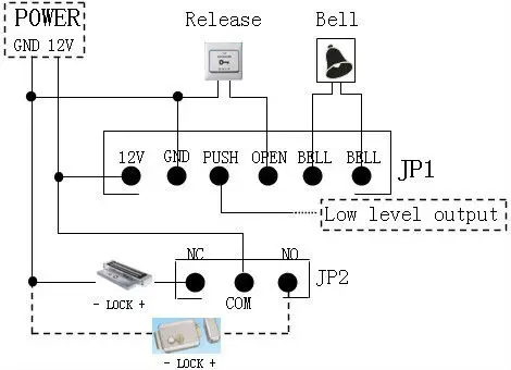 XJQ 1000 карты емкость 125 кГц Одиночная RFID карта Близость входной дверной замок система контроля доступа с 10 ключами RFID брелоки