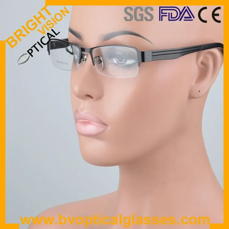 2299blackwear Factrory price half rim vintage optical frames eyewear glasses
