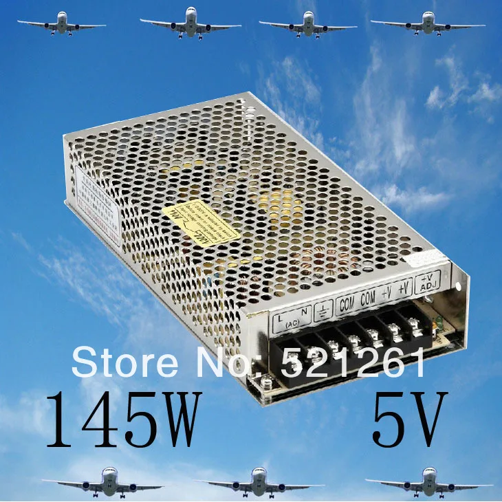Мощность suply 5 в 145 Вт ac в dc источник питания ac dc преобразователь высокого качества S-145-5 145 Вт 5 В